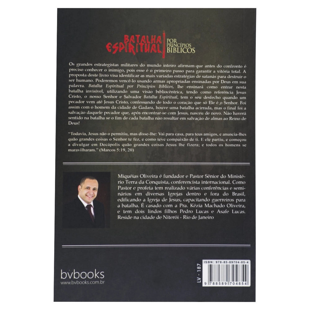 Livro Batalha Espiritual por Princípios Bíblicos - Miquéias Oliveira