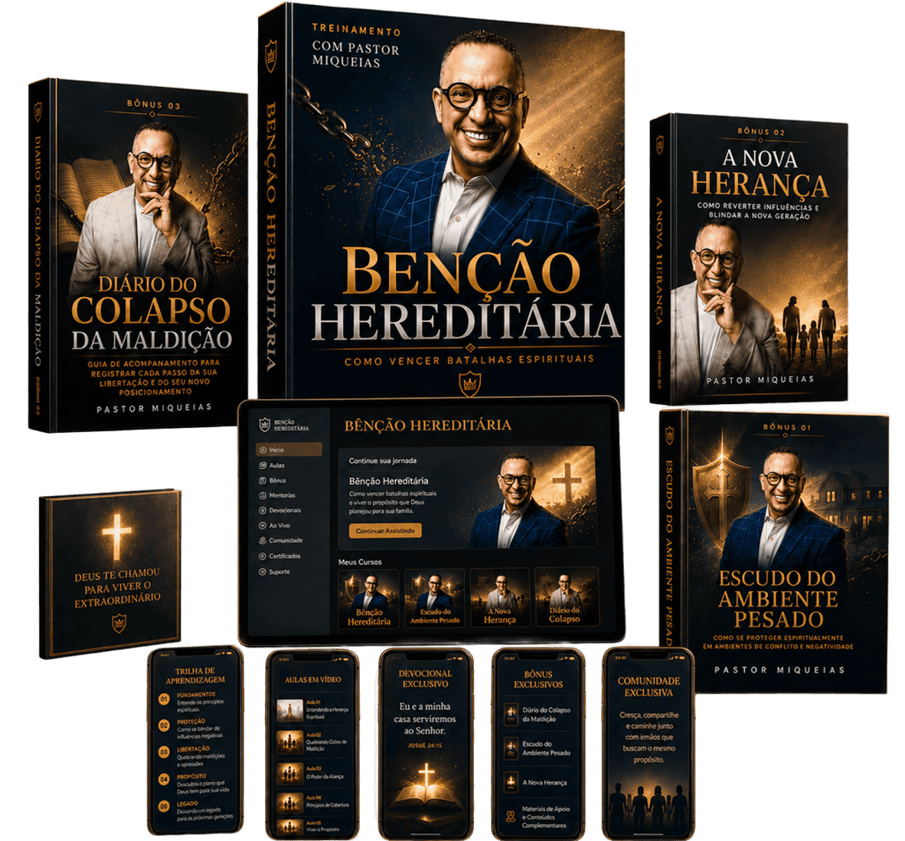 Mockup geral do treinamento Bênção Hereditária